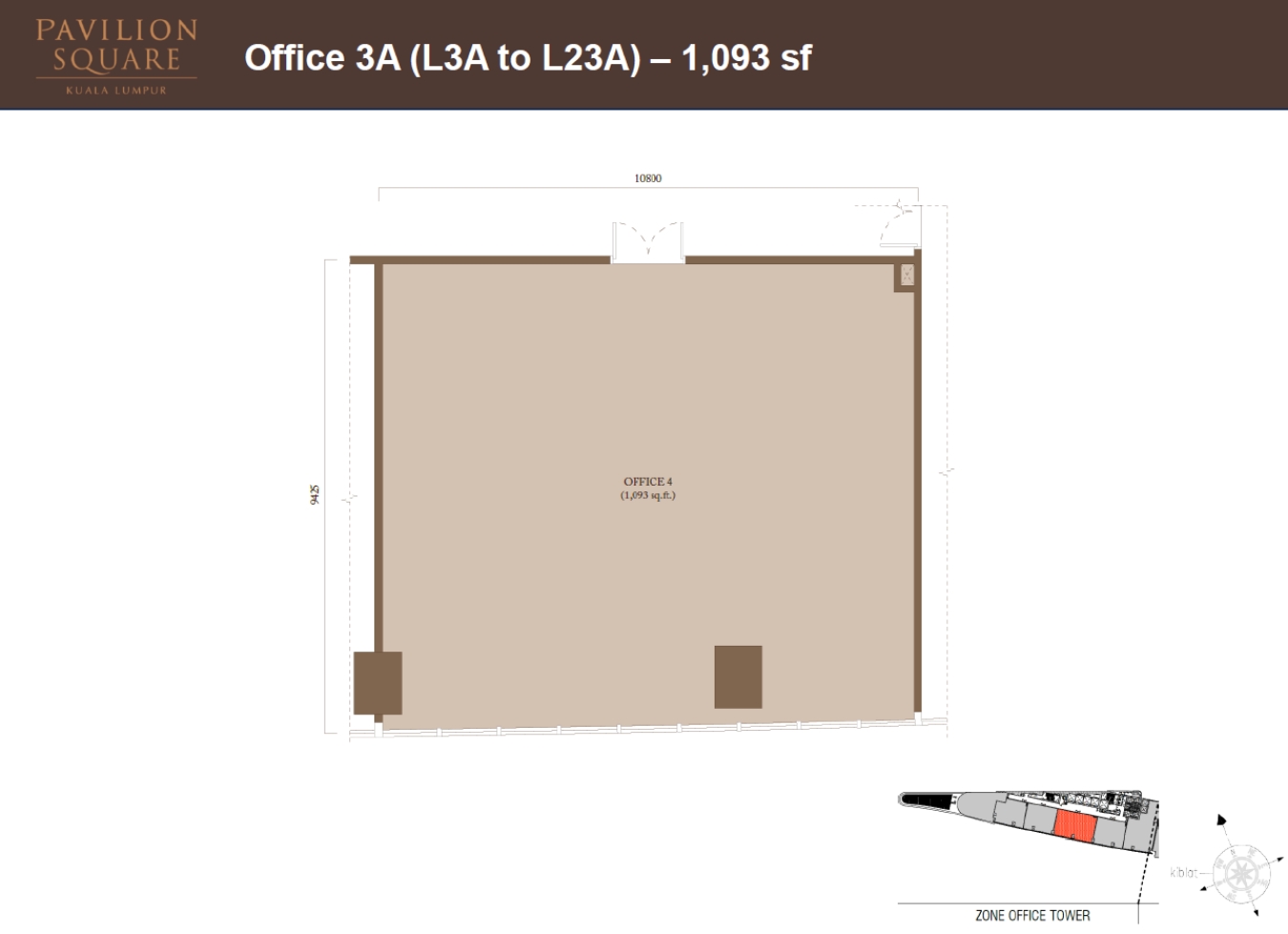 Pavilion Square - Bukit Bintang Layout Plans